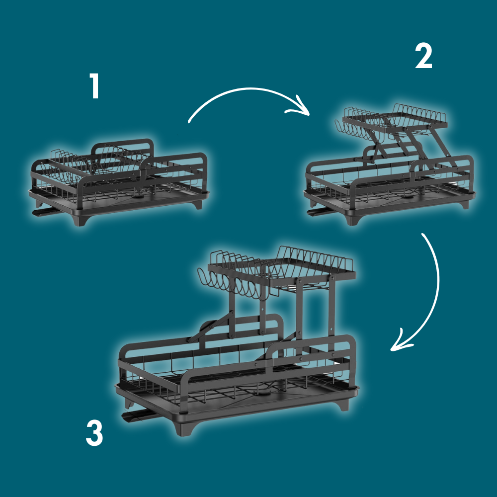 Égouttoir Vaisselle 2 Niveaux
